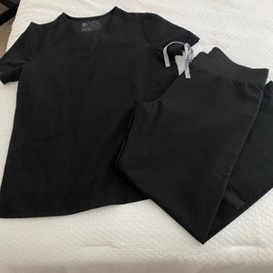 Figs Livingston scrub pants and Casma scrub top